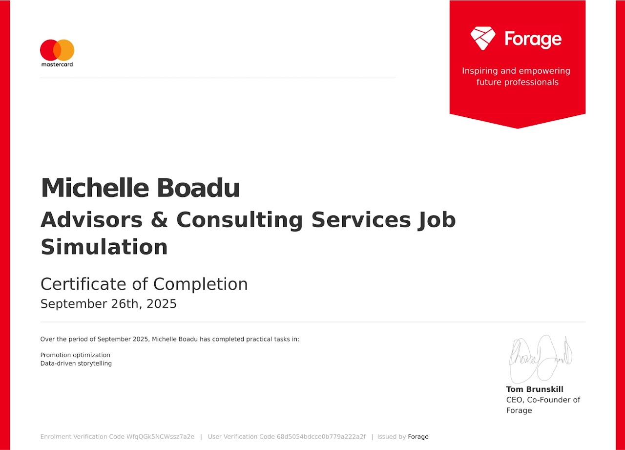 Michelle Boadu Certificate 7